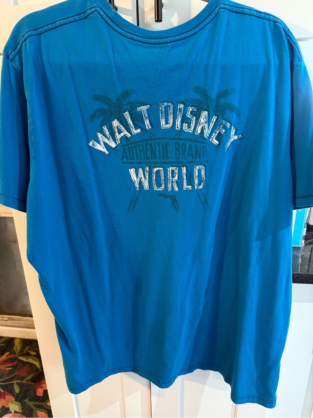 Disney Teal Blue Short-Sleeve Men’s T-Shirt XXL